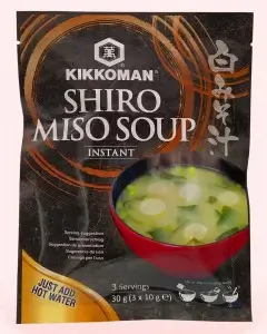 Sopa instantánea de miso blanco Kikkoman  Sopa instantánea de miso blanco Kikkoman